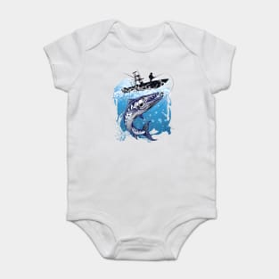 Fisherman Lure Fly Fishing Novelty Baby Bodysuit